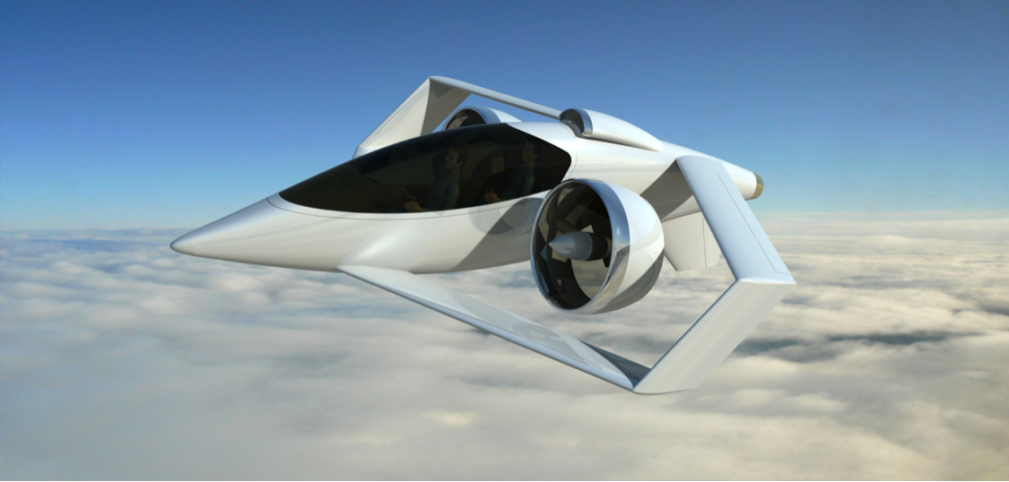 Mace Aviation concept aircraft 3D design rendering