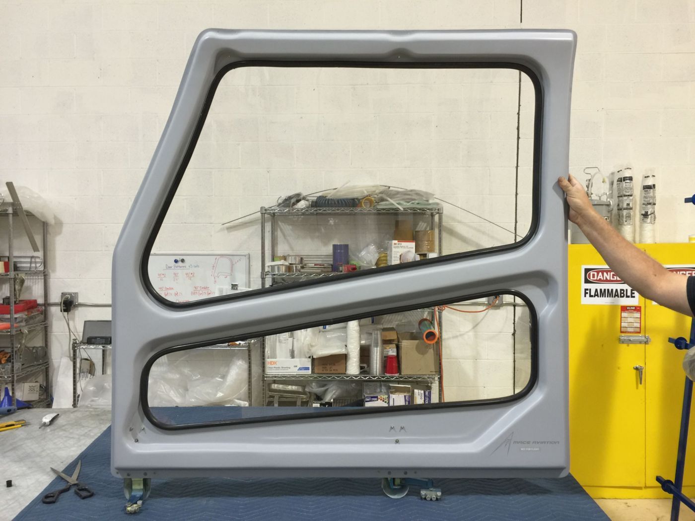 Mace Aviation helicopter door or fairing prototype